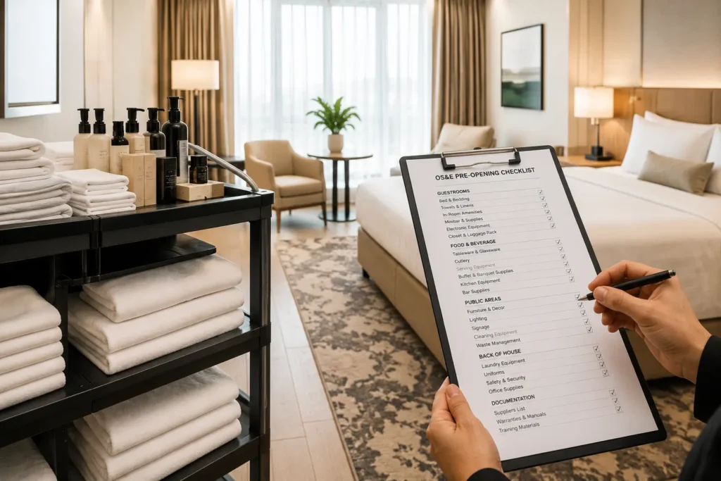 hotel pre opening ose checklist