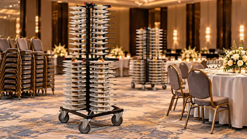 banquet plate trolley transport handling