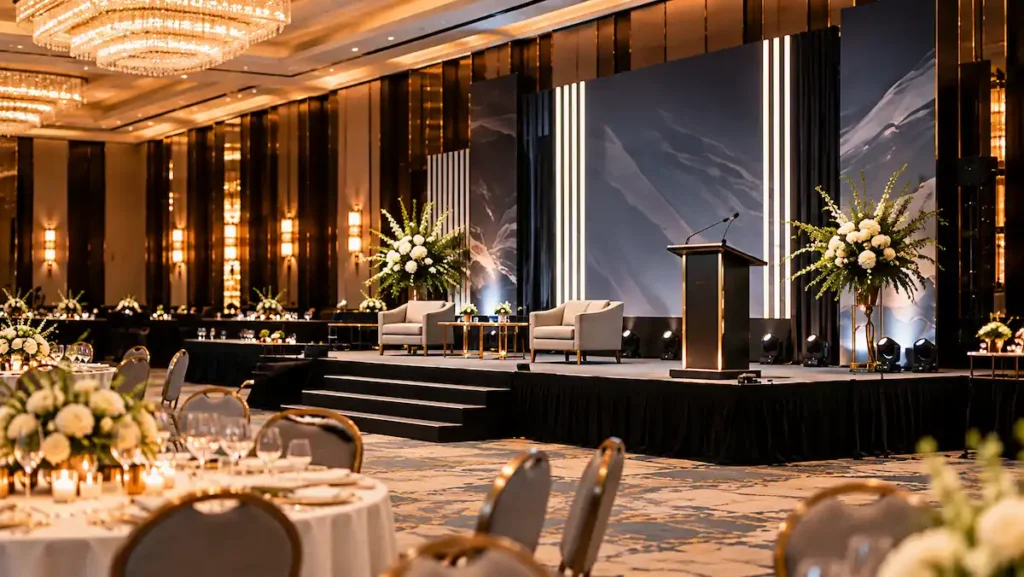 banquet stage podium presentation system