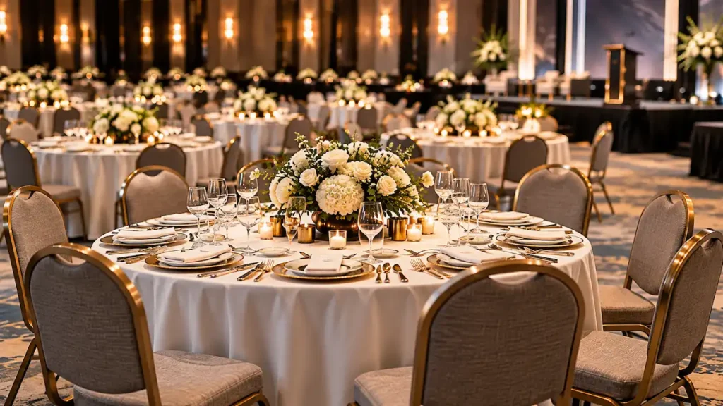 banquet tables meeting tables hotel events
