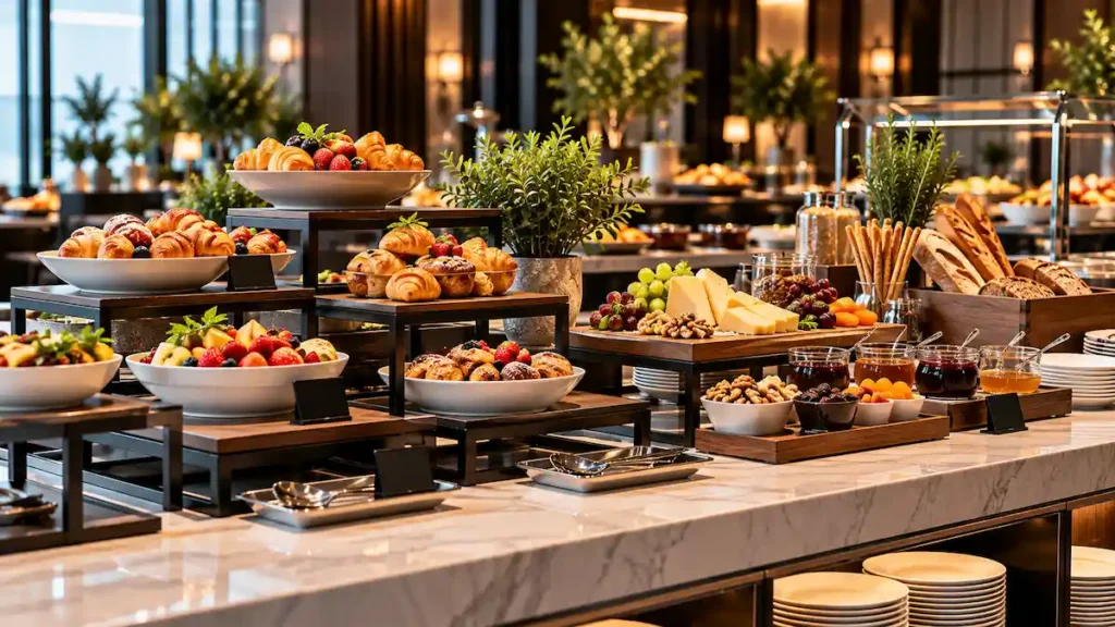 buffet risers platters display accessories