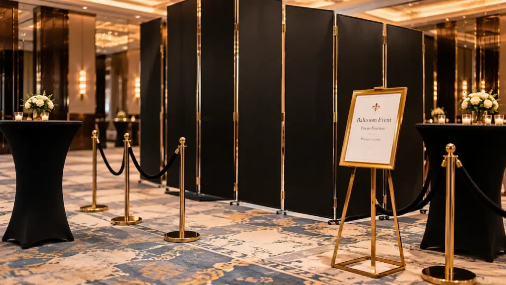 event partitions barriers support accessories