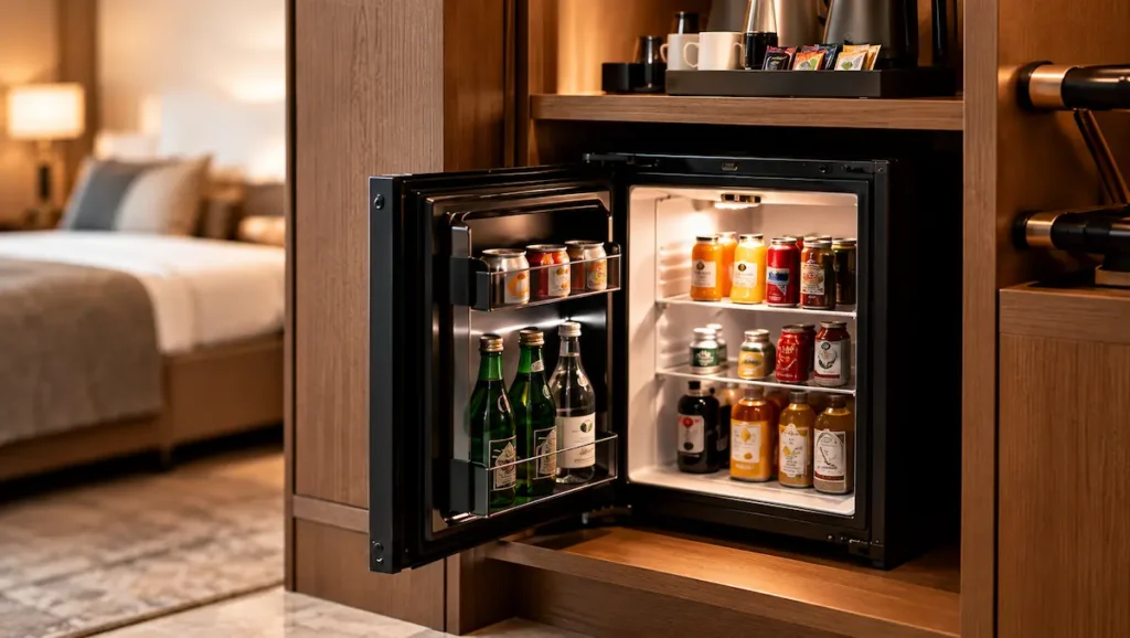guestroom minibar in room refrigeration