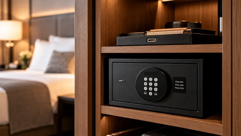 hotel guestroom electronic safe