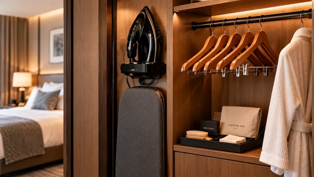 hotel ironing equipment wardrobe accessories