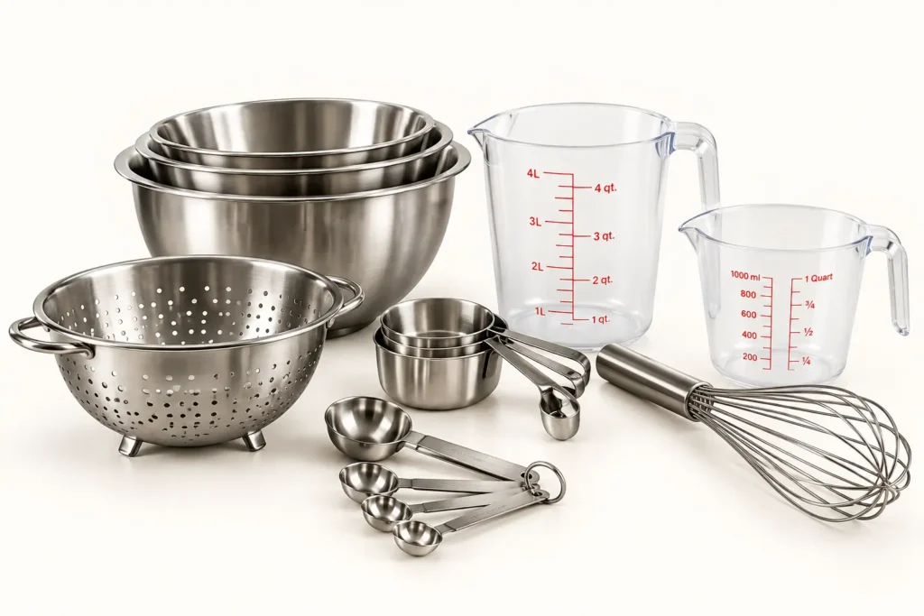 mixing measuring preparation tools commercial kitchen