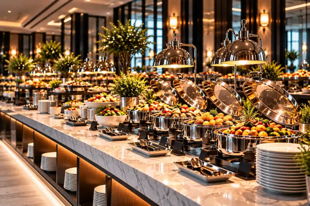 oversized buffet displays replenishment risk