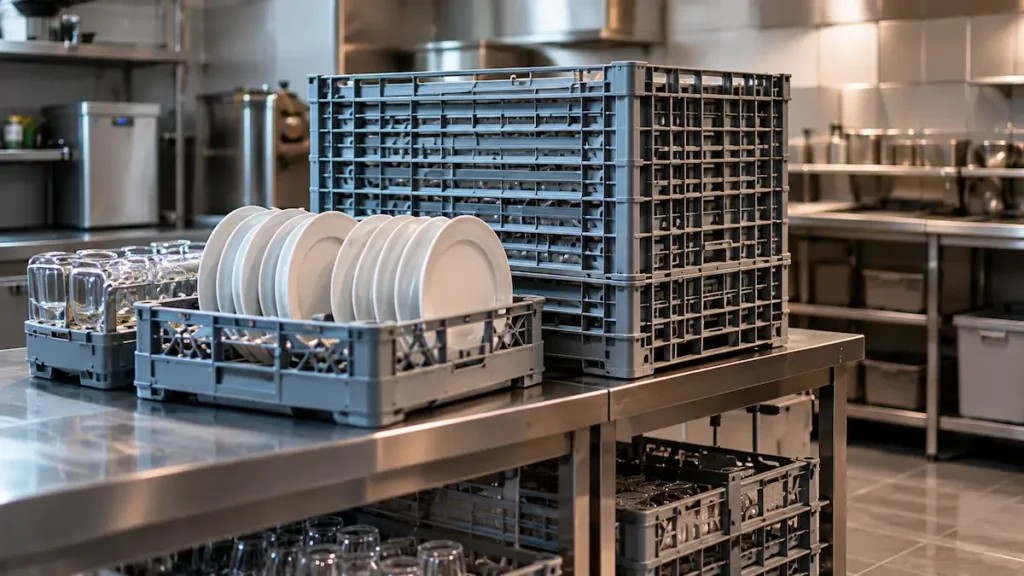 stewarding dish racks back of house equipment